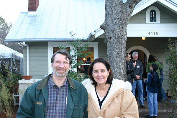 Roselind Hejl with This Old House Team. At remodel of cottage in Hyde Park Austin, Tx.