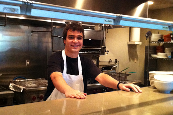 Matt Hejl in previous job of chef at Fino Restaurant in Austin.