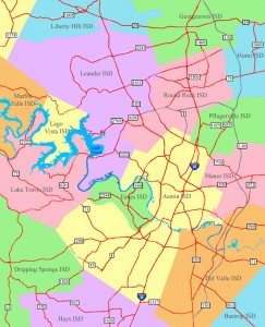Austin Area School Districts Map